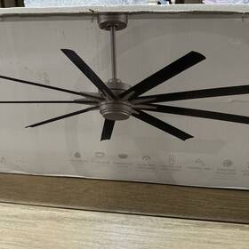 Mad8152bnw Fanimation Odyn Custom Ceiling Fan Brushed Nickel Motor Only