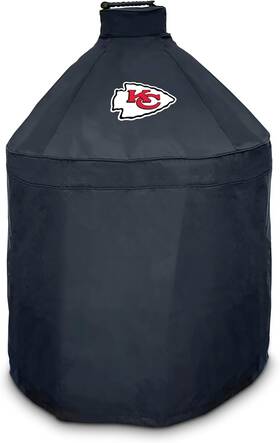 42771 Fanmats Nfl - Kansas City Chiefs Black Kamado Style Grill Cover