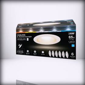 Ledr6xt Feit Electric Ledr6xt/5cct/6 6 Led Canless Recessed Downlights With Tethered Jbox Inche
