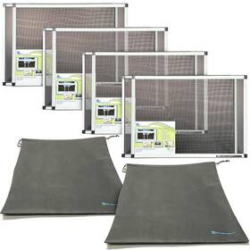 84020-4-rt Fenestrelle 20 Inch X 28 4 Expandable Fiberglass Window Screens And Storage Bags To Or
