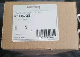 Mpdb67653 Ferraz-shawmut Pdb 310a 3-pole 1 Hole In 350-#6 10 Holes Out #6-14 Qty 2
