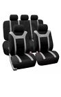 Fh-fb070115-0221 Fh Group Grey Airbag Compatible Sports Car Seat Covers Full