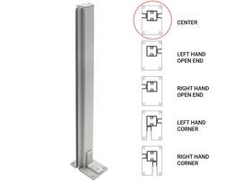 0d992a24c Fhc 24 Inch Center Heavy Duty Partition Post - Satin Anodized