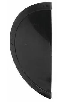 A141 Fhc Black Plastic - Sliding Door Screen Shield Single Pack