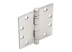 Bbh2sa Fhc 4-1/2 Inch X Ball Bearing Standard 1/4 Radius Butt Hinges Chrome