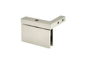 Cam90pn Fhc Cambria Square Pivot Hinge L-wall Mount 3/8 Inch Glass - Polished Nickel