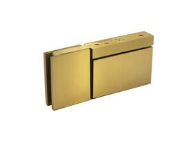 Camgs07sb Fhc Cambria Grande Pivot Hinge U-clamp Reversible For 1/2 Inch Glass Satin Brass