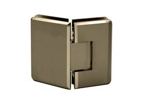 Cln135bbrz Fhc Carolina Beveled Glass-to-glass 135 Degree Hinge - Brushed Bronze