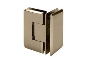 Cln90bbrz Fhc Carolina Beveled Glass To 90 Degree Hinge - Brushed Bronze