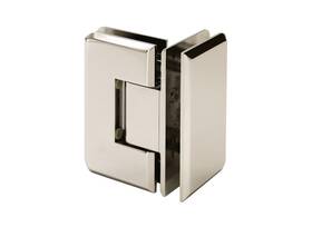 Cln90pn Fhc Carolina Beveled Glass To 90 Degree Hinge - Polished Nickel