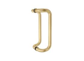 Cp010x10pb Fhc 10 Inch Offset Pull - 1 Diameter Back-to-back Handles Polished Brass