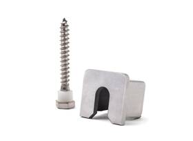 Cr1wcbs Fhc Wall Mount End Cap - Brushed Stainless Steel