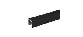 Cru7skmb Fhc 1-1/4 Inch X 1-5/16 Square Aluminum Cap Rail Sample Kit 12 Long - Matte Black