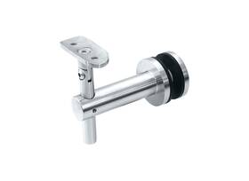 Hb2gps Fhc Elysian Series Bracket Glass Mounted Handrail - Polished Stainless
