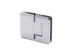 Jrpres180ch Fhc Jr Preston 180 Degree Glass-to-glass Hinge For 1/4 Inch Glass - Polished Chrome