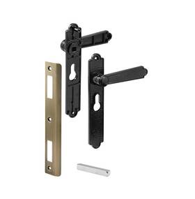 K5063 Fhc Diecast - Black Dimpled Security Screen Or Storm Door Lever 1 Set