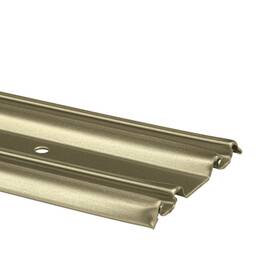 N6881 Fhc By-pass Mirror Door Bottom Track - 72 Inch Roll-formed Steel Champagne