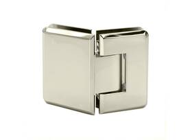 Presa135pn Fhc Preston 135 Adjustable Glass-to-glass Hinge 3/8 Inch 1/2 Polished Nickel