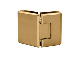 Presa135sb Fhc Preston 135 Adjustable Glass-to-glass Hinge 3/8 Inch 1/2 Satin Brass