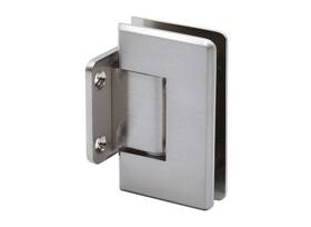Presas2bn Fhc Preston Adjustable Beveled Wall Mount Hinge Short Back Plate - Brushed Nickel