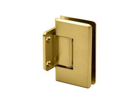 Presas2sb Fhc Preston Adjustable Beveled Wall Mount Hinge Short Back Plate - Satin Brass