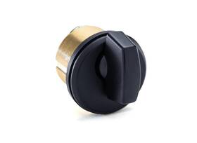 Rct20mb Fhc Mortise T-turn Cylinder With 3mm Trim Ring - Matte Black