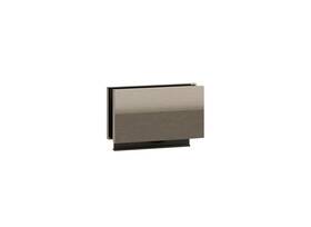 Rlsqr1bn Fhc Ridgeline Square Roller Carrier For 1/2 Inch Glass - Brushed Nickel