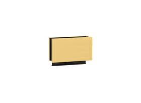 Rlsqr1sb Fhc Ridgeline Square Roller Carrier For 1/2 Inch Glass - Satin Brass