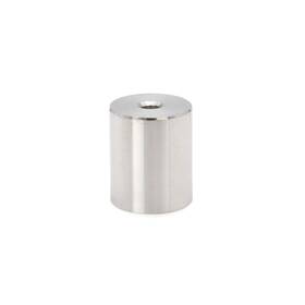 S112x1ps Fhc 1-1/2 Inch Diameter X 1 Tall Standoff Base - Polished Stainless