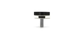 Sc112mb Fhc 1-1/2 Inch Diameter X 1/4 Flat Standoff Cap - Matte Black