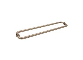Tbr18x18bbrz Fhc 18 Inch X Back-to-back Towel Bar With Washer - Brushed Bronze