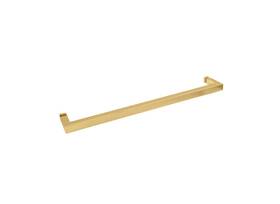 Tbsq18sb Fhc 18 Inch Square Tubing Mitered Corner Single-sided Towel Bar - Satin Brass