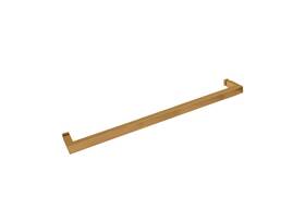 Tbsq24bbrz Fhc 24 Inch Square Mitered Corner Single Sided Towel Bar - Brushed Bronze