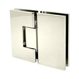 Val180pn Fhc Valore Hd Square Frameless Glass To 180 Degree Hinge - Polished Nickel