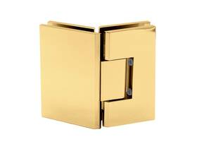 Vena135sb Fhc Venice 135 Adjustable Glass-to-glass Hinge 3/8 Inch 1/2 Satin Brass