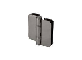 Zep01bs Fhc Zephyr 180 Glass-to-glass Outswing Bifold Hinge 3/8 Inch Glass - Brushed