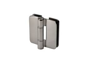Zep07bs Fhc Zephyr Glass-to-glass Inline Outswing Hinge For 3/8 Inch Glass - Brushed Stainless
