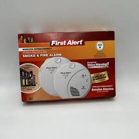 Sa511cn2-3st First Alert Wireless Interconnected Smoke Alarm With White 2-pack