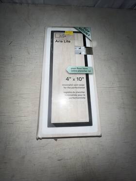 Fittes 628504055182 Aria Lite - Framed Floor Vent 4 Inch X10 White