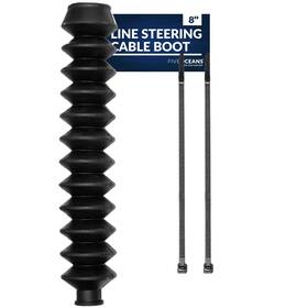 Five Oceans 758475460781 8-inch Steering Cable Boot - Line With 1-inch
