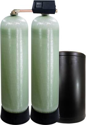 Ws-32k-91sxt Fleck 9100sxt Dual Tank Water Softener 32k 32 000 Grain With The Digital 9100 S
