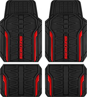 Fremont Auto 190727185699 Skechers Car Floor Mats Heavy Duty Rubber Full Set All Weather Ma
