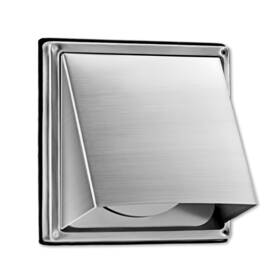 Fresh Speed 752349625306 6-inch External Extractor Wall Vent Cushioned Non Return Flap 150mm