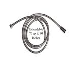 Fsf357jm Evideco Extendable Shower Hose Stainless Steel Chrome To 827155763549