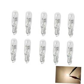 Fslp-12255 Fslpqp T5 Car Wedge Light 12v 1.2w Bright Auto Dashboard Gauge Side 10 Pcs #t5 White
