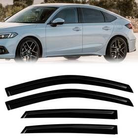 Flyd-305 Fullux Window Rain Guards Compatible 2022-2025 Honda Civic Sedan 4pc Visors V