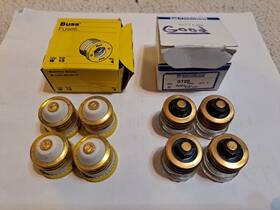 Gt-20 Fusetron 051712101011 8 New Buss Fuses Edison Base 4 Each Time Delay And W-15 In Boxes