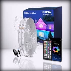 Aml006 Fussion Ir90m Outdoor - Led Strip Lights Waterproof 300ft 2 For Rolls Of 150ft With W