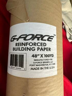100yd G-force Pro 48300 Reinforced Building Paper 48 Inch X