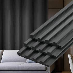 Gs-359-h Gaahing Peel And Stick 3d Wall Panel Flexible Acoustic 9.8ft X 5.9in Black
